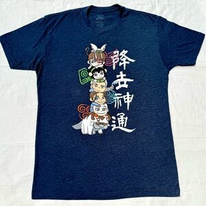 Boxlunch Women’s Avatar The Last Airbender Stack Tee Shirt Blue Top